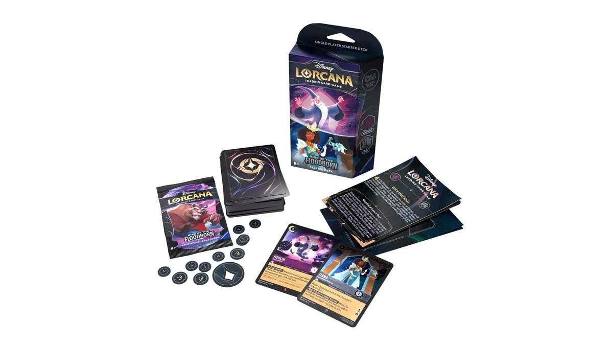 Disney Lorcana Rise of the Floodborn - Amethyst & Steel - Starter Deck, englische Ausgabe – Ansicht 2