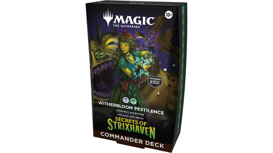 Magic: The Gathering Geheimnisse von Strixhaven Commander Deck Witherbloom Pestilence, deutsche Ausgabe